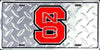 Nc State Wolfpack Diamond License Plate