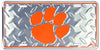 Clemson University Tigers Diamond License Plate