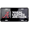 Alabama Crimson Tide Where Legends Are Made License Plate