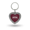 Mississippi State Bulldogs Rhinestone Heart Bling Keychain Ncaa Key Ring