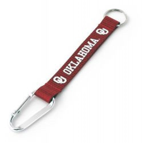 Oklahoma Sooners Carabiner Lanyard Keychain 8"