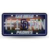 SAN DIEGO PADRES #1 FAN CAR TRUCK TAG LICENSE PLATE MLB BASEBALL METAL SIGN