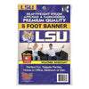 LSU TIGERS FLAG BANNER HEAVYWEIGHT 8' X 2'