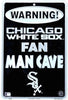 Chicago White Sox Sign Warning Fan Man Cave Metal Parking Sign 8